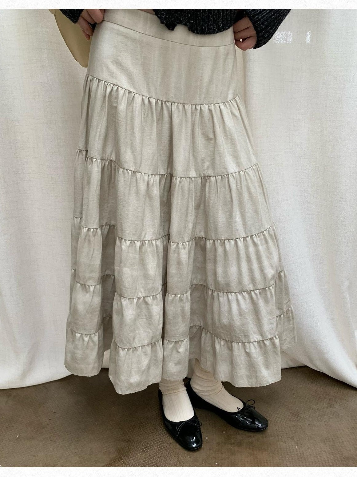 Dorydory Tiered Tie Dye Pleated Vintage Women&