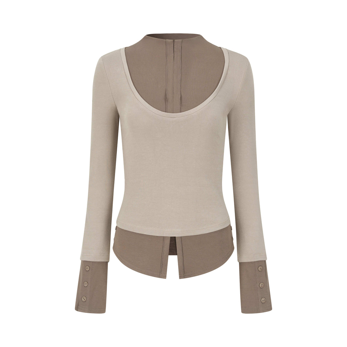 Dorydory_V-neck_Color_Block_Women&