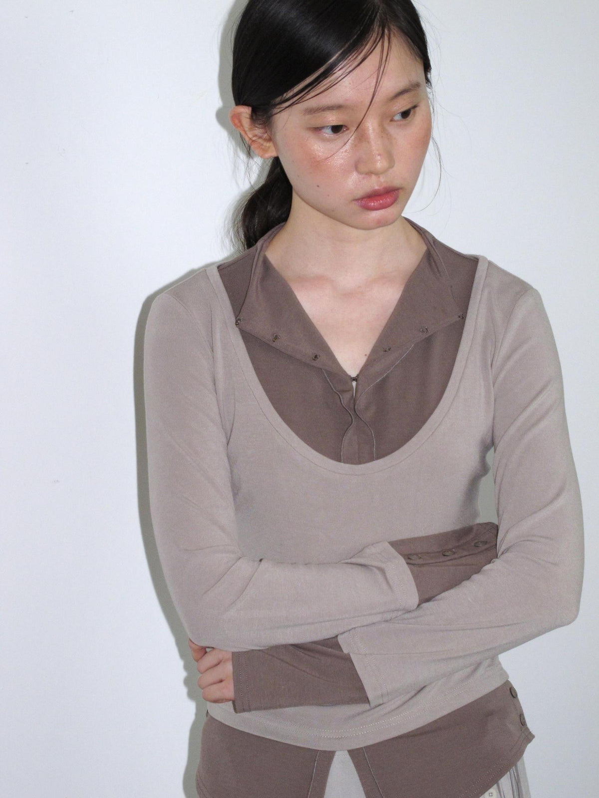 Dorydory V-neck Color Block Women&