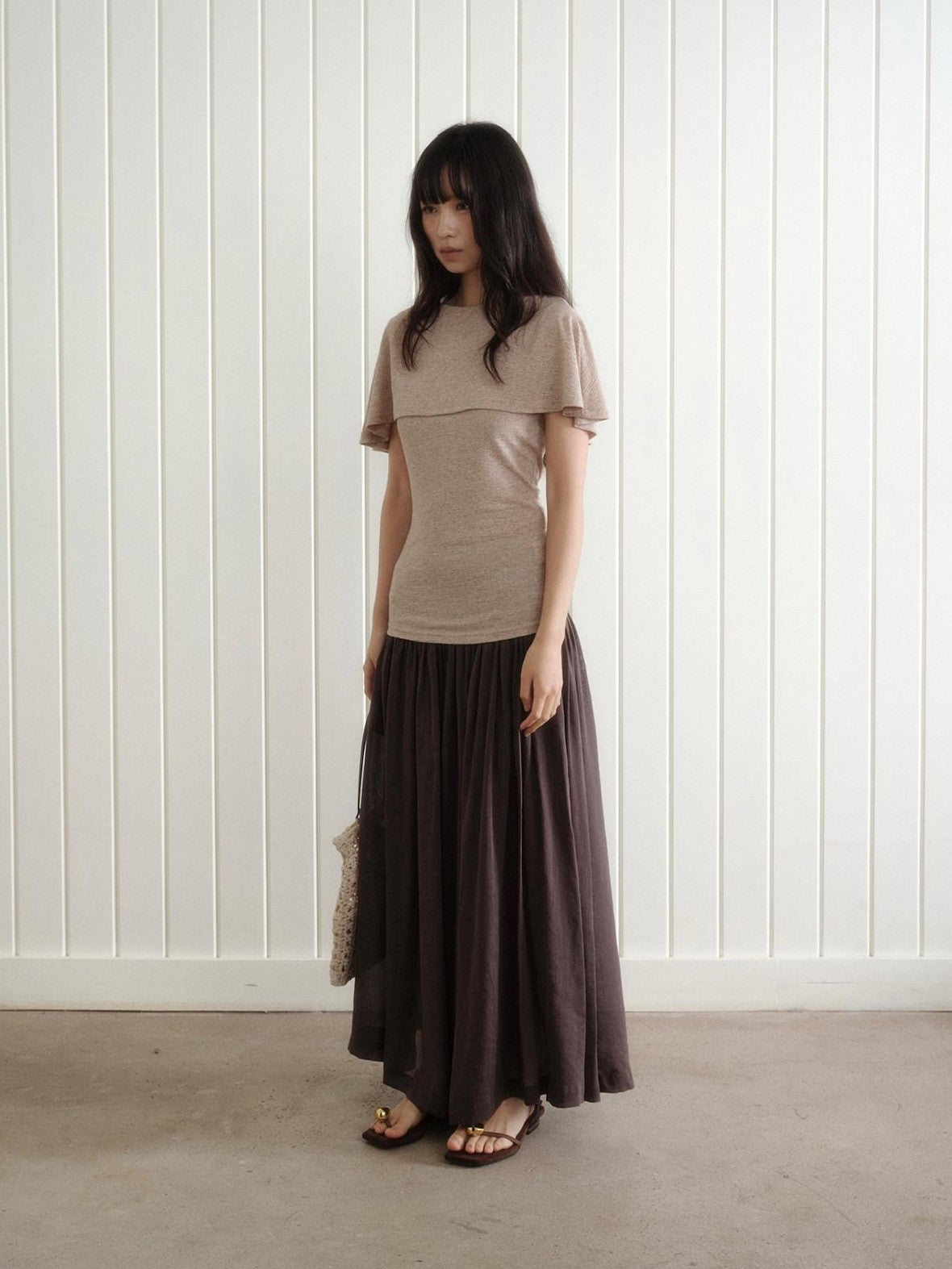 Dorydory Vintage A Line Draped Wide Leg Slimming Solid Women&