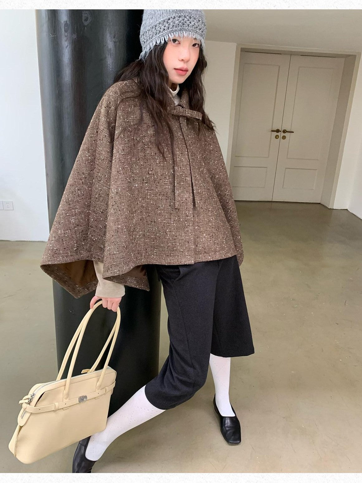 Dorydory Vintage Double Face Knit Straight High Waist Women&
