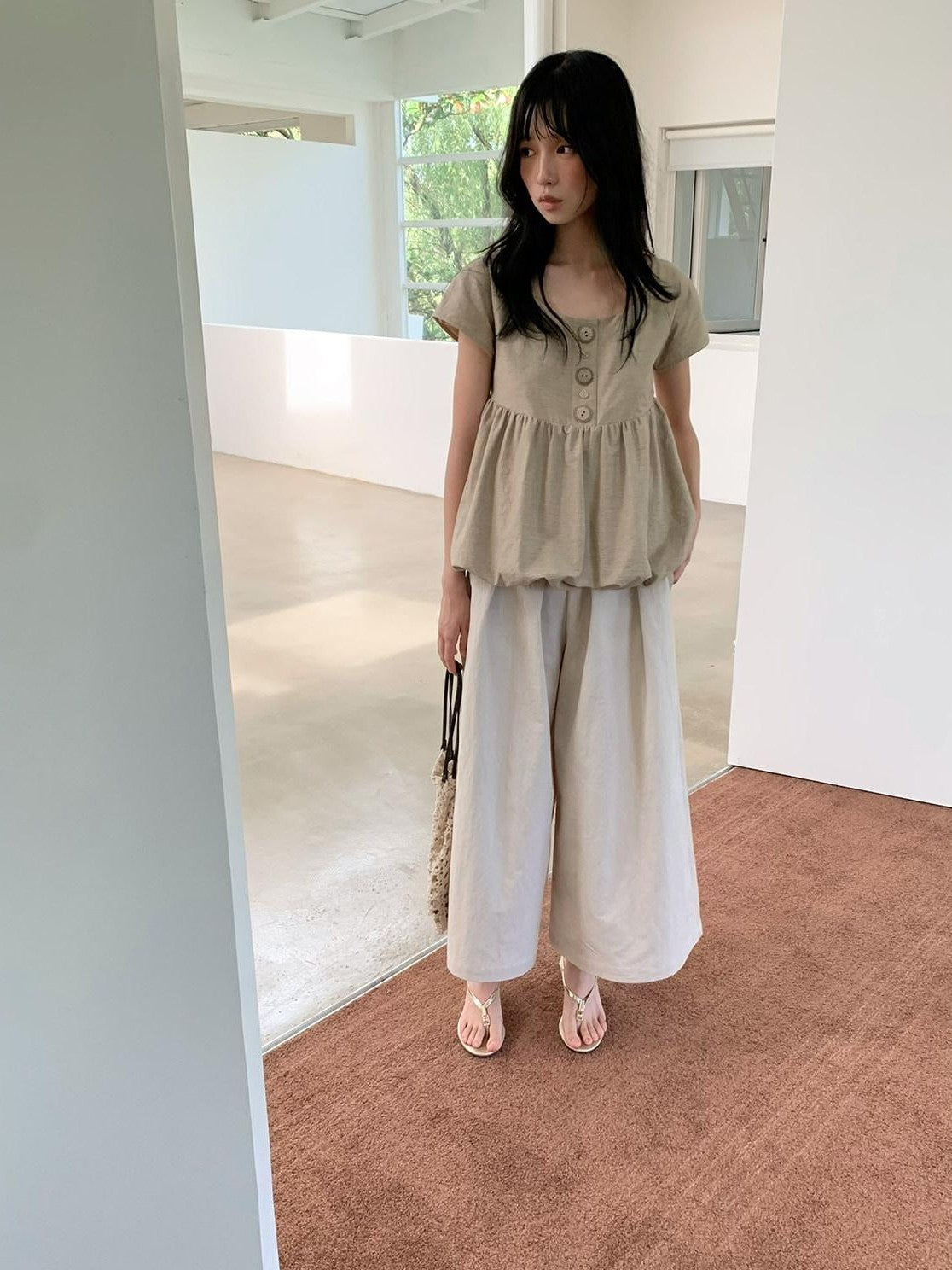 Dorydory Vintage Pleated A Line High Waist Women&