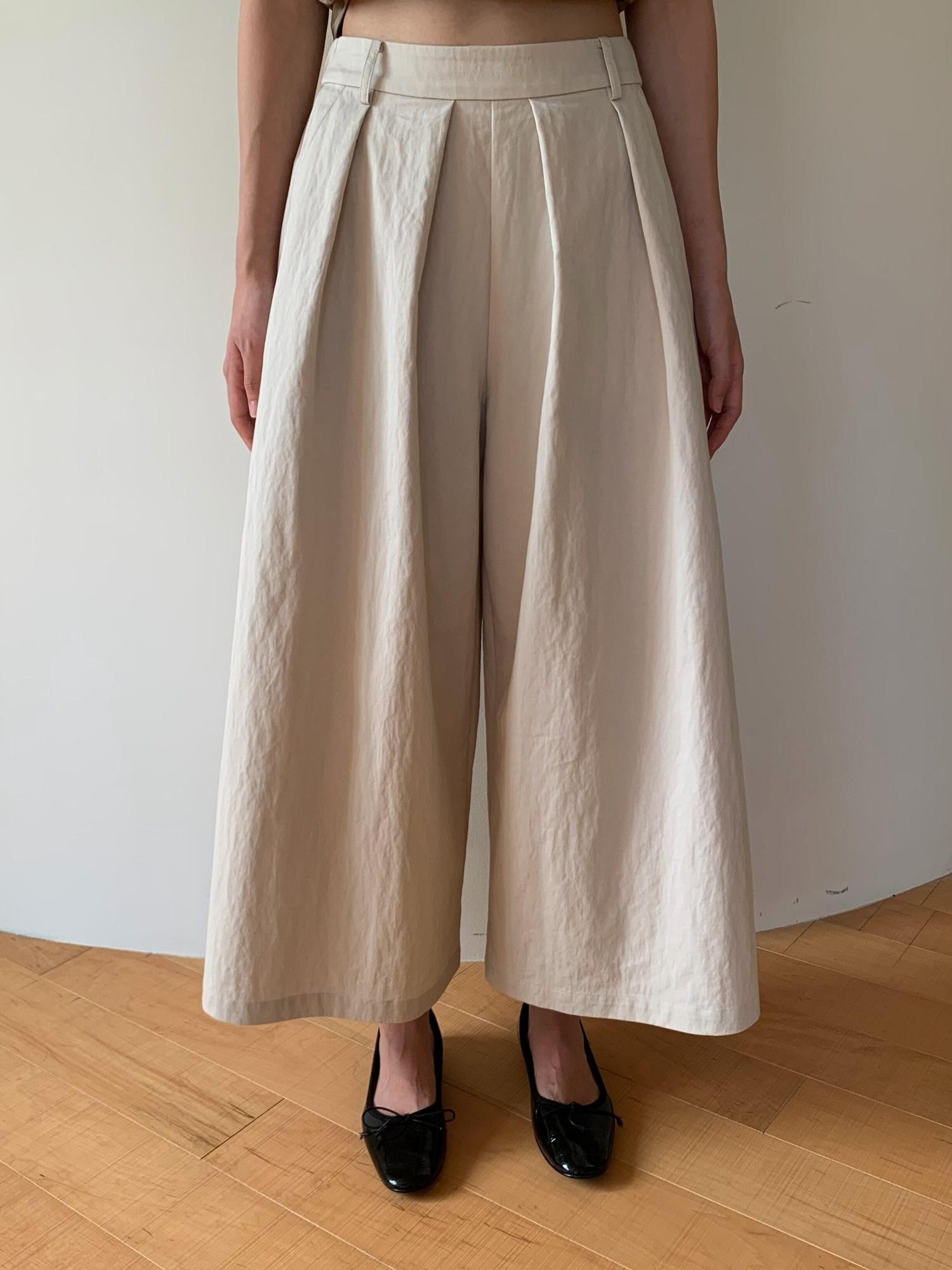 Dorydory Vintage Pleated A Line High Waist Women&