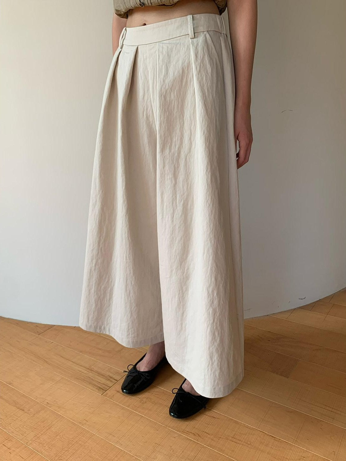 Dorydory Vintage Pleated A Line High Waist Women&