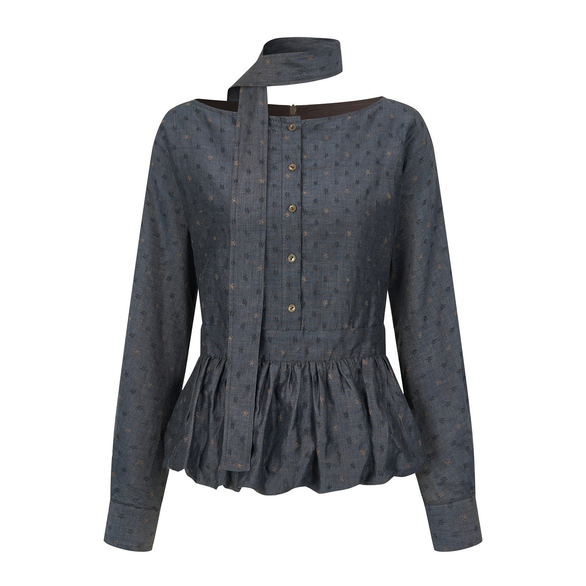 Dorydory_Vintage_Ruffle_Long_Sleeve_Loose_Fit_Linen_Cotton_Women&