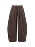 Vintage Tie Waist Relaxed Balloon Trousers