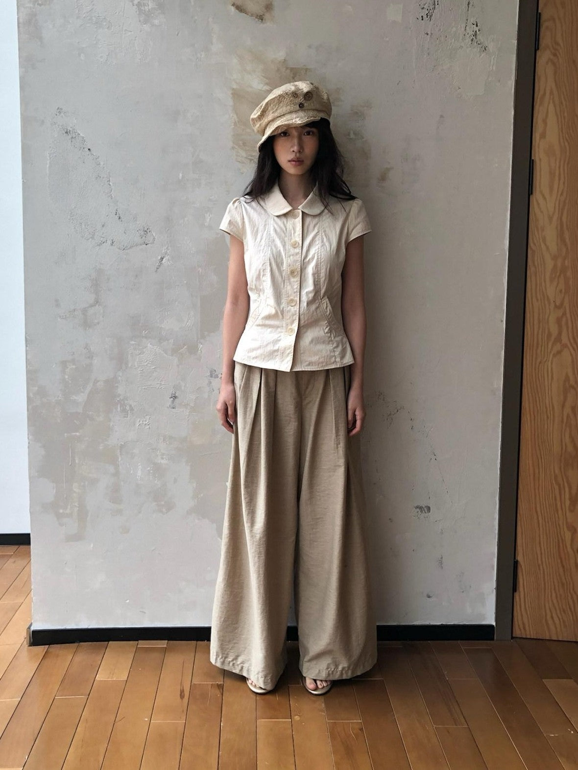Dorydory Wide Waistband Pressed Pleat Women&