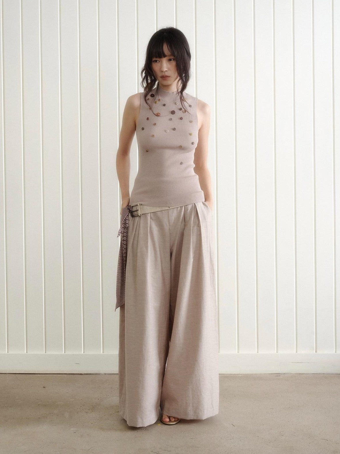 Dorydory Wide Waistband Pressed Pleat Women&