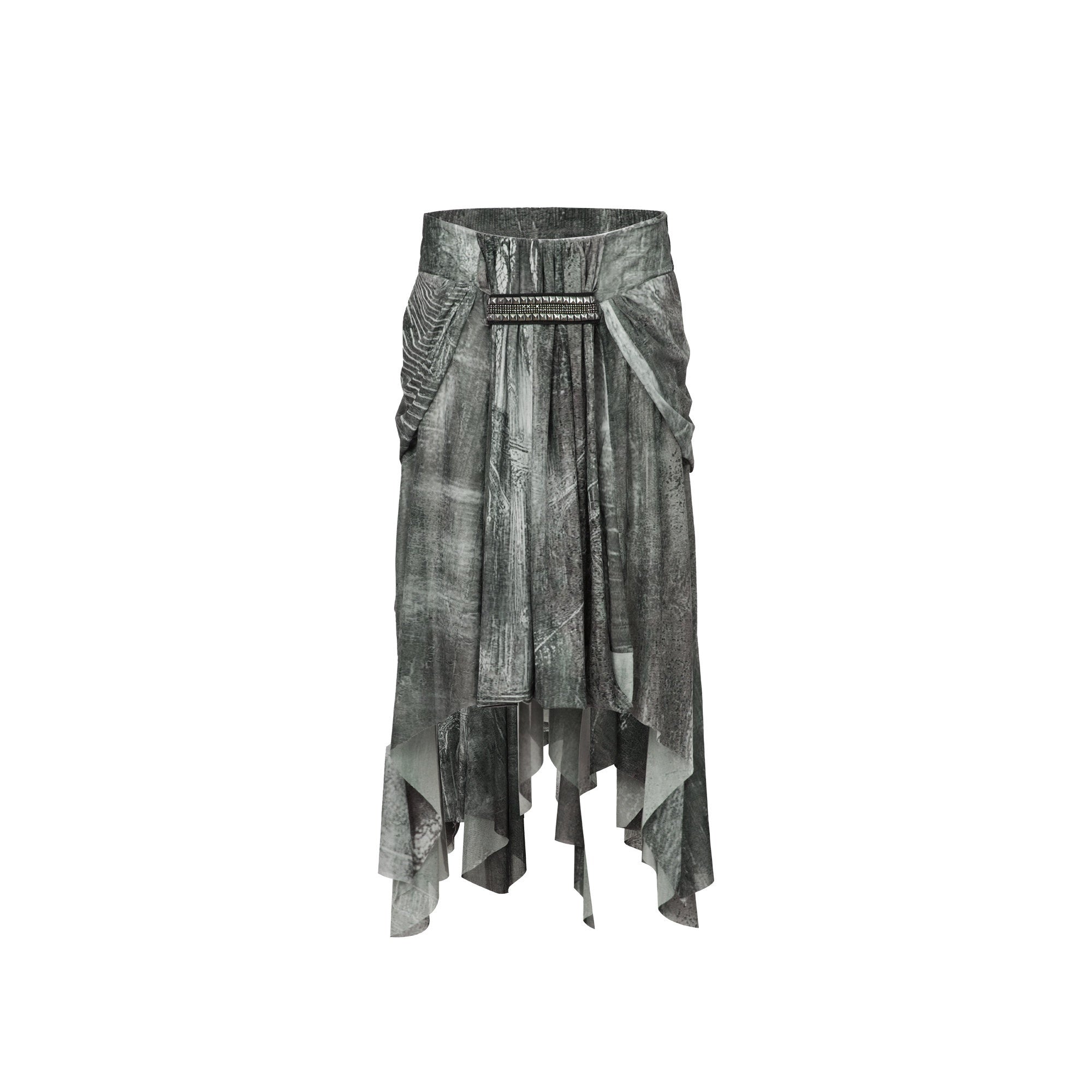 DoublePunch_Castle_Digital_Print_Draped_Mesh_Asymmetric_Women&