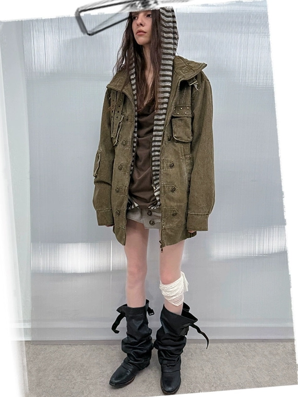 DoublePunch Hip Lift Cargo Style Asymmetric Irregular Hem Low Waist Stretch Women Mini Skirt