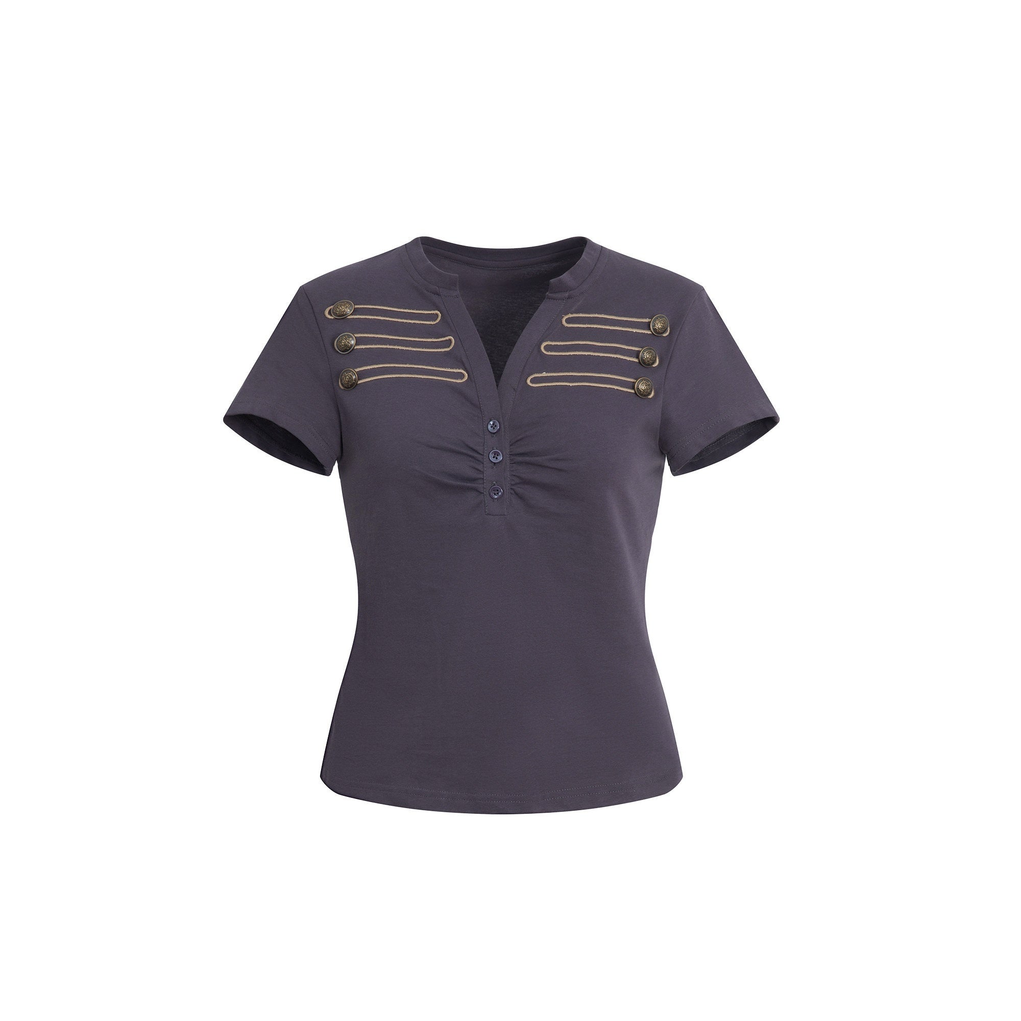 DoublePunch_Retro_Embroidered_Metal_Button_Henley_Slim_Women&