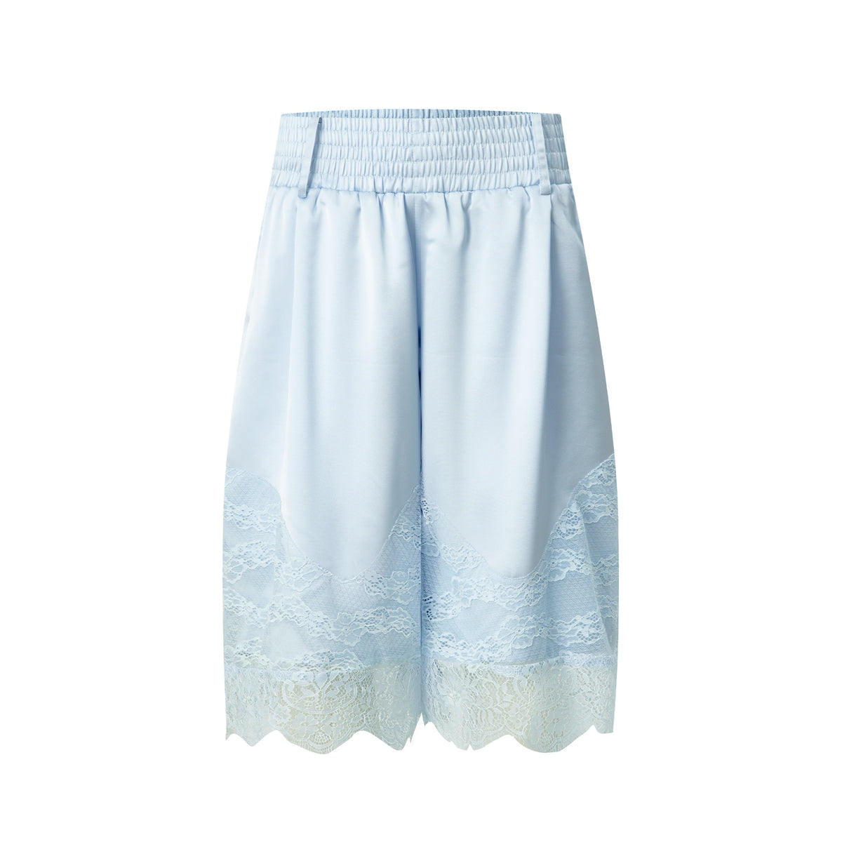 DoublePunch_Satin_Lace_Paneled_Elastic_Waist_Wide_Leg_Women&