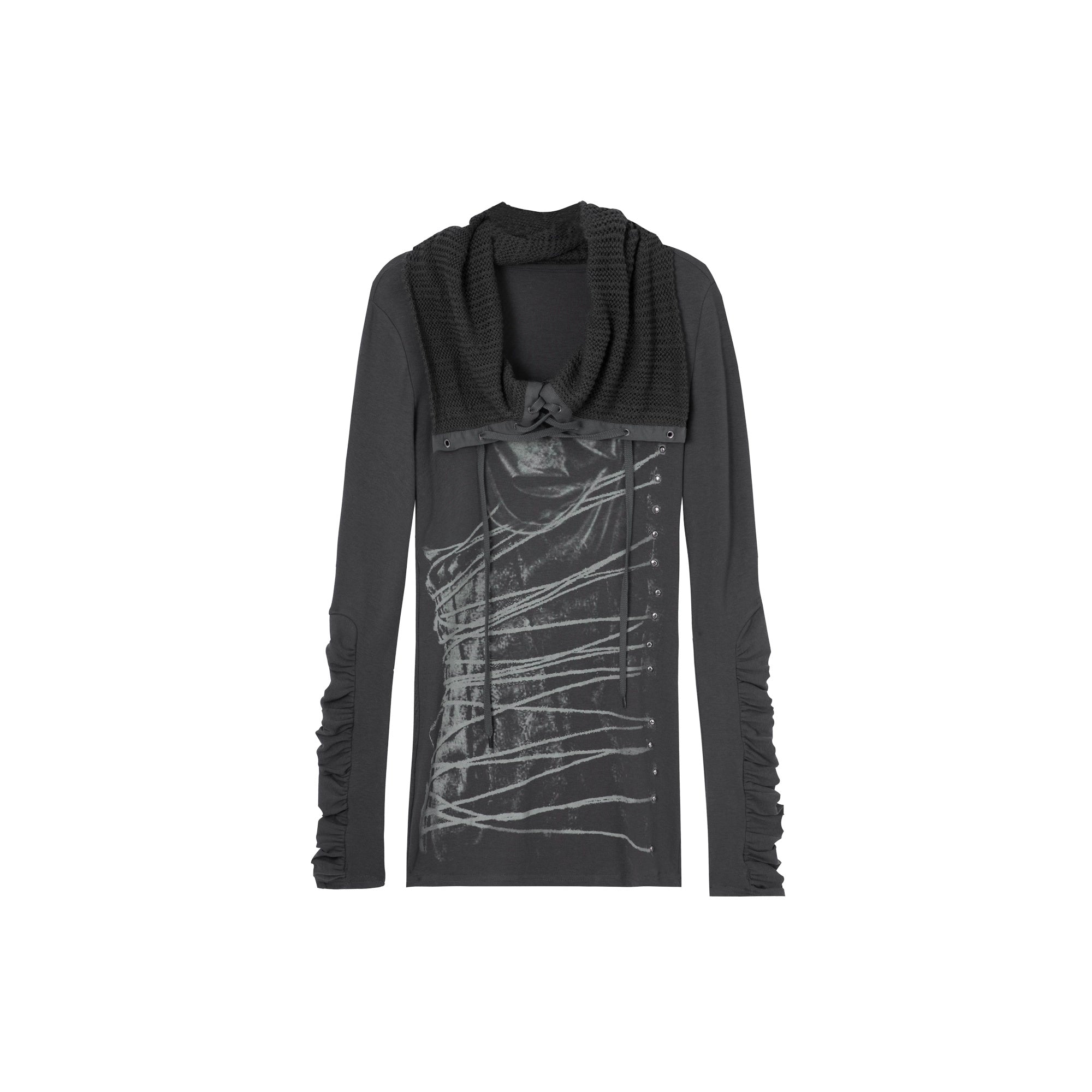 DoublePunch_Soft_Breathable_Cotton_Slim_Fit_Cowl_Neck_Tie_Print_Women_Long_Sleeve_T-Shirt_MISSTT