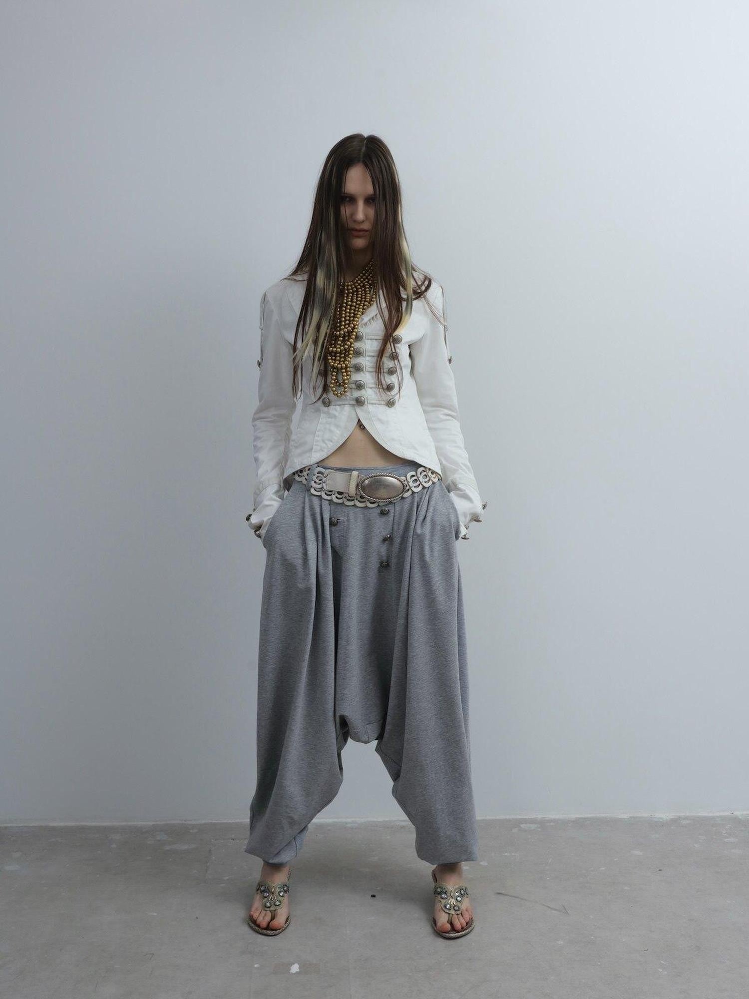 DoublePunch Vintage Equestrian Low Crotch Knit Structured Women&