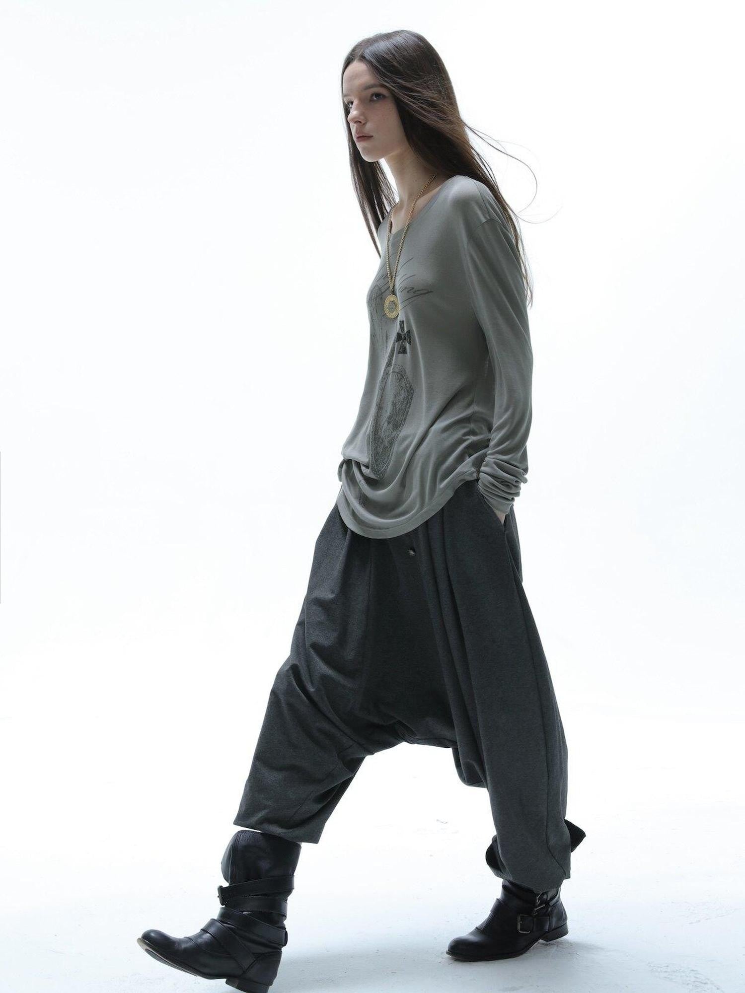 DoublePunch Vintage Equestrian Low Crotch Knit Structured Women&