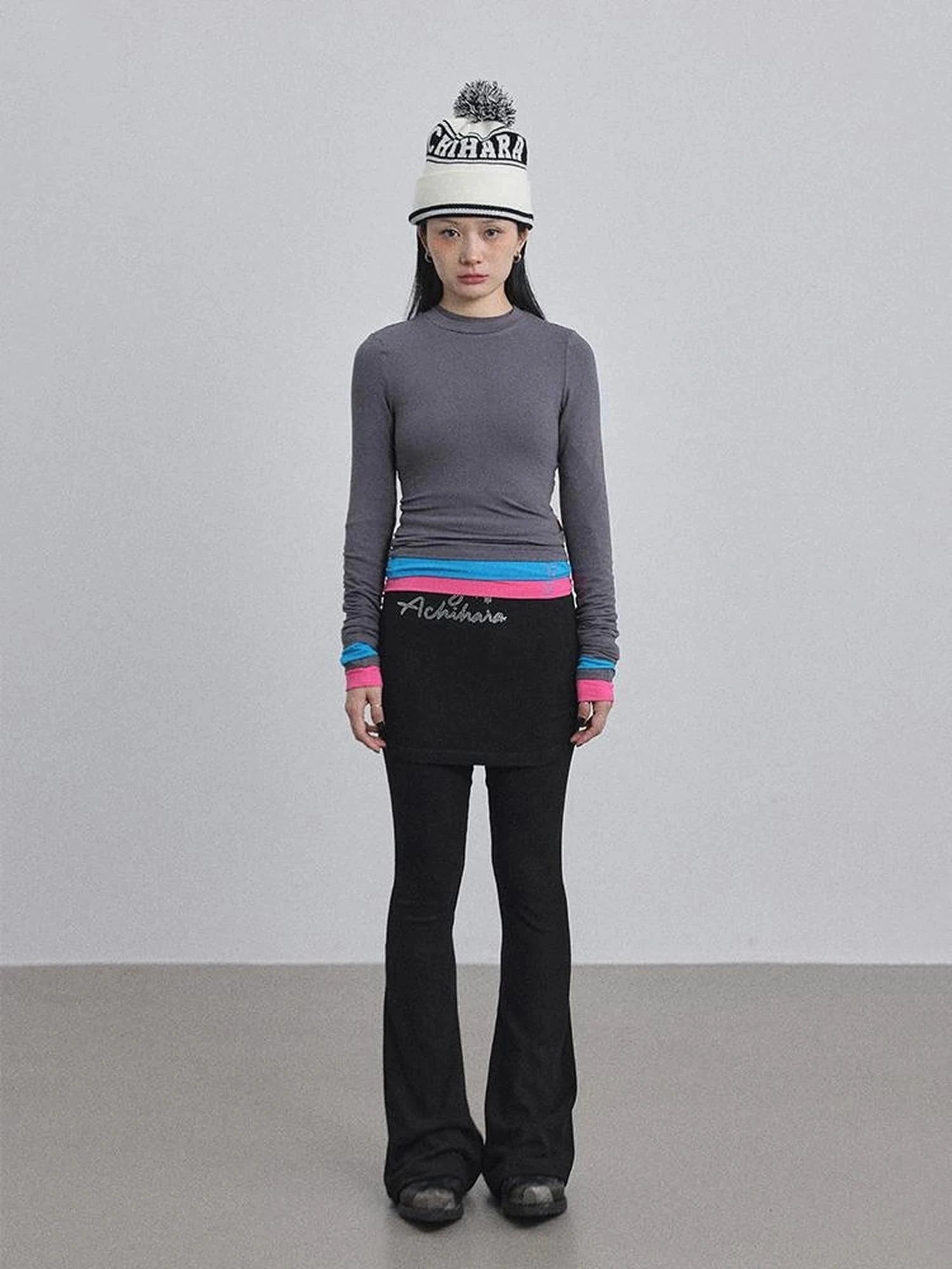 Double Hem Color Block Tee