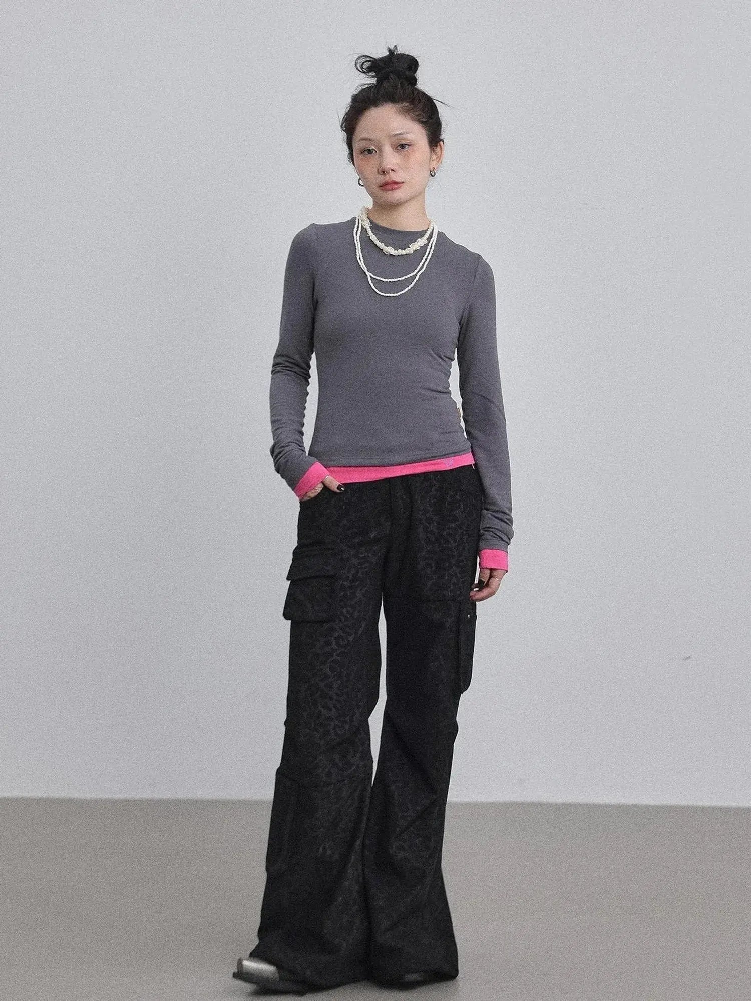 Double Hem Color Block Tee