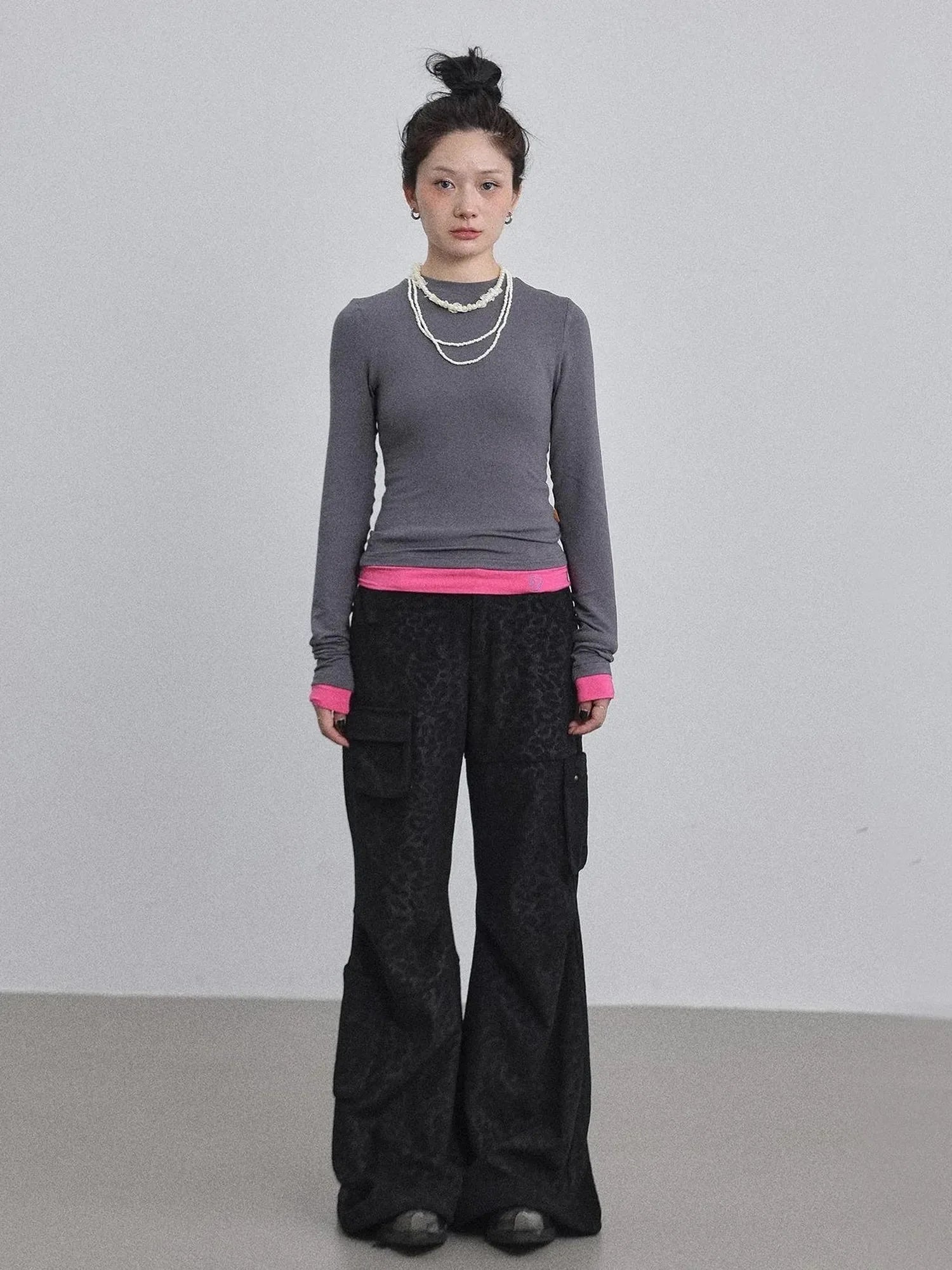 Double Hem Color Block Tee