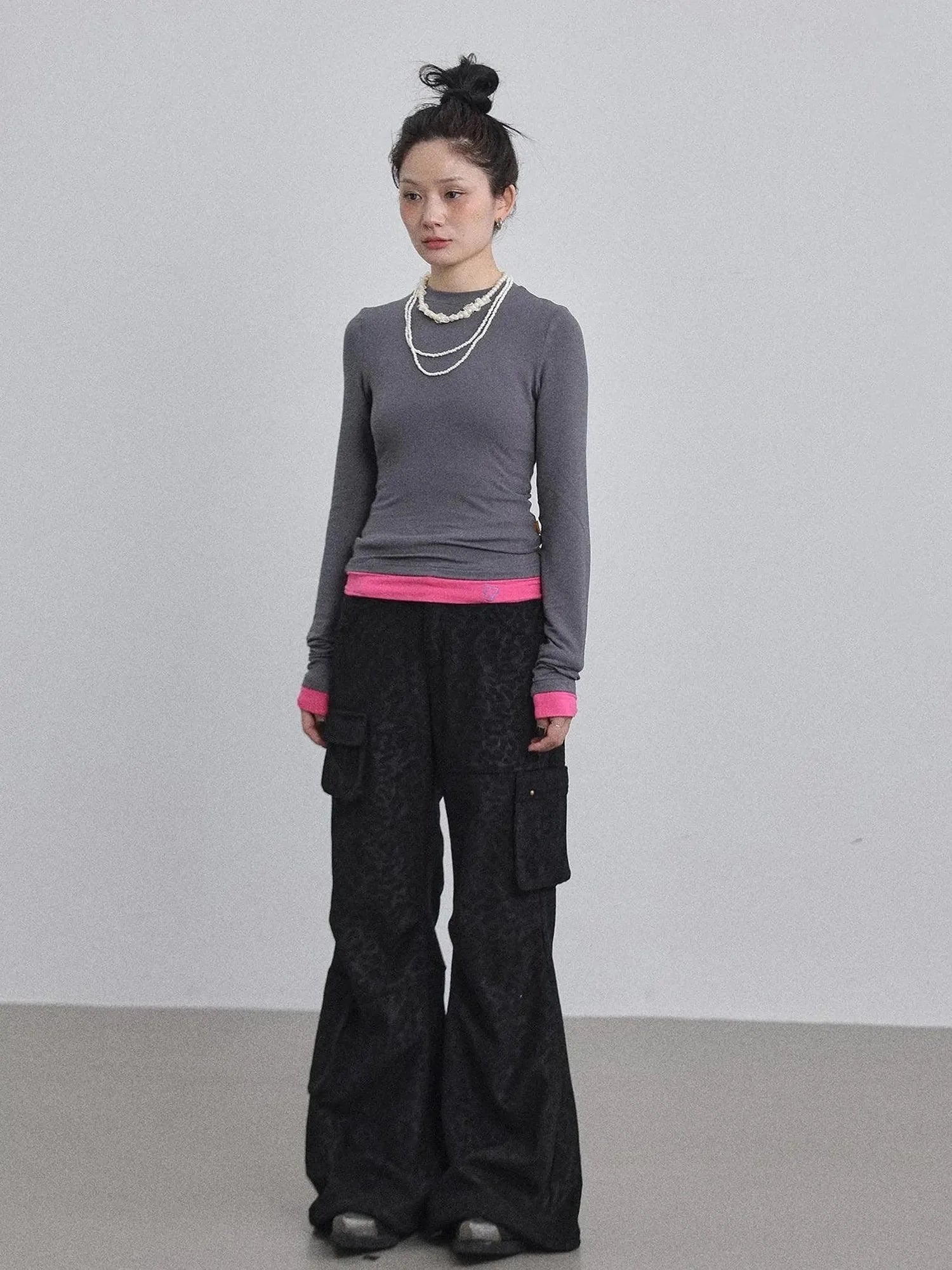 Double Hem Color Block Tee
