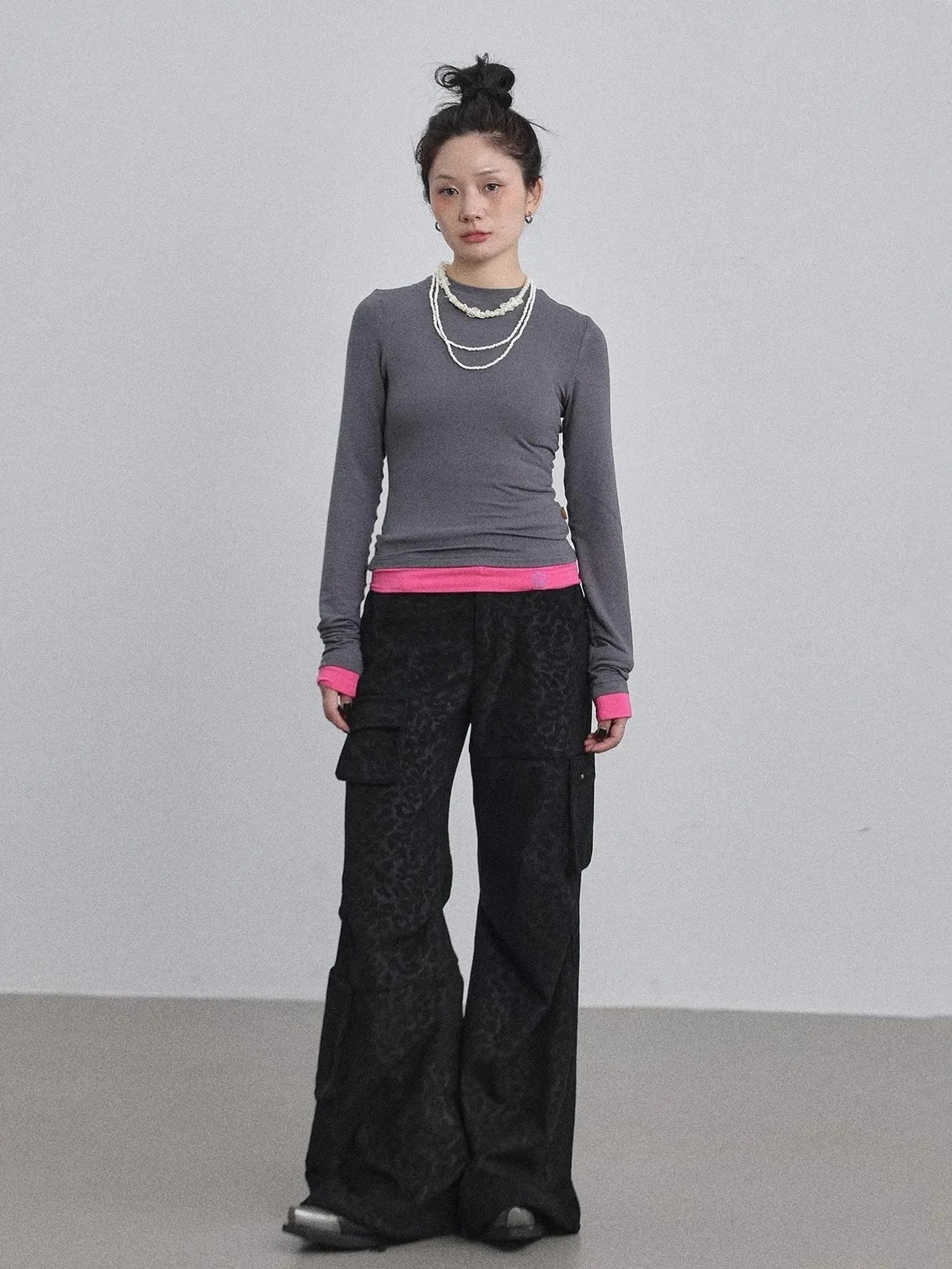 Double Hem Color Block Tee