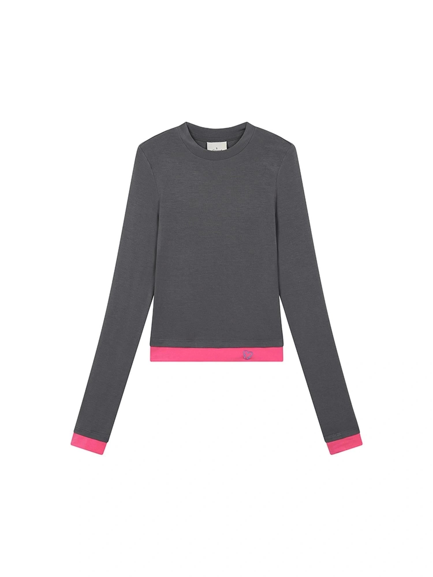 Double Hem Color Block Tee