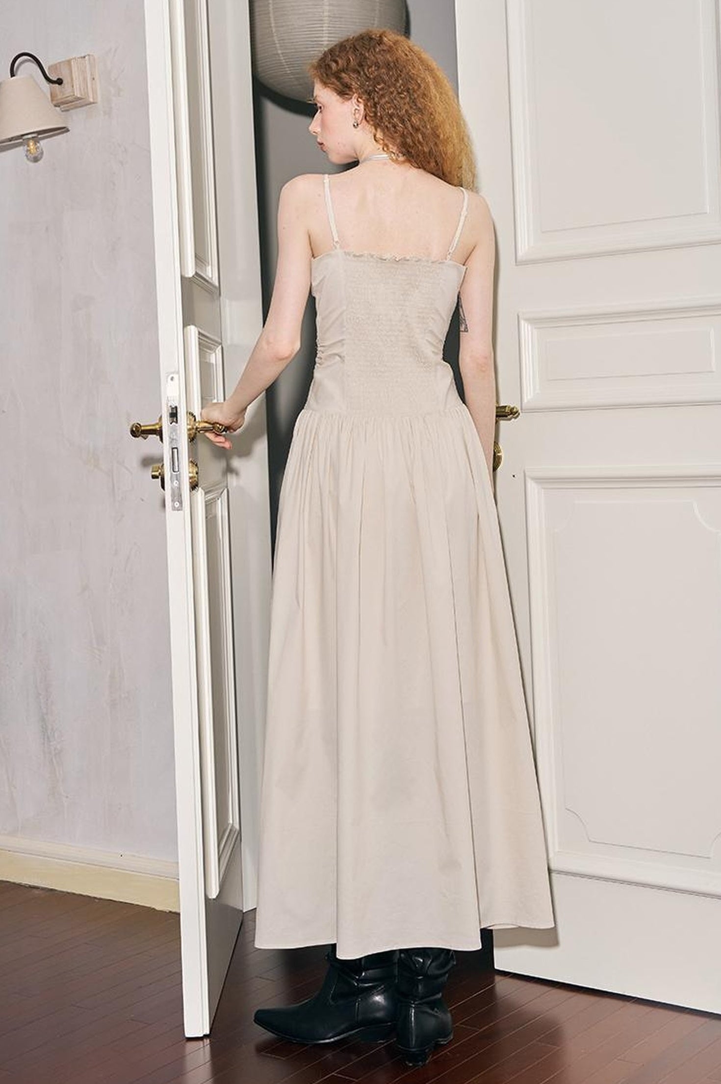 DIDDI MODA Dragon Print Fold Front Colorblock Maxi Dress