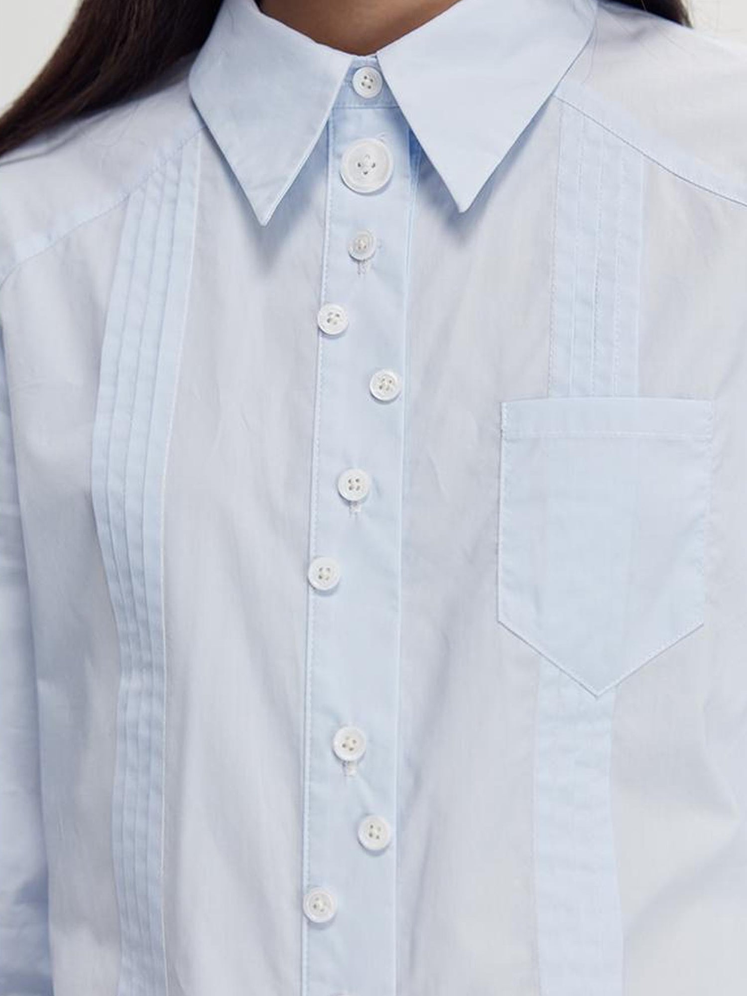 DIDDI MODA Elegant Asymmetrical Button Waist Shirt