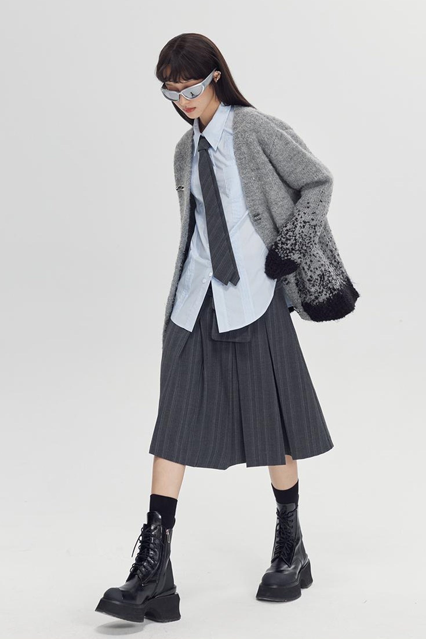 Elegant Asymmetrical Button Waist Shirt