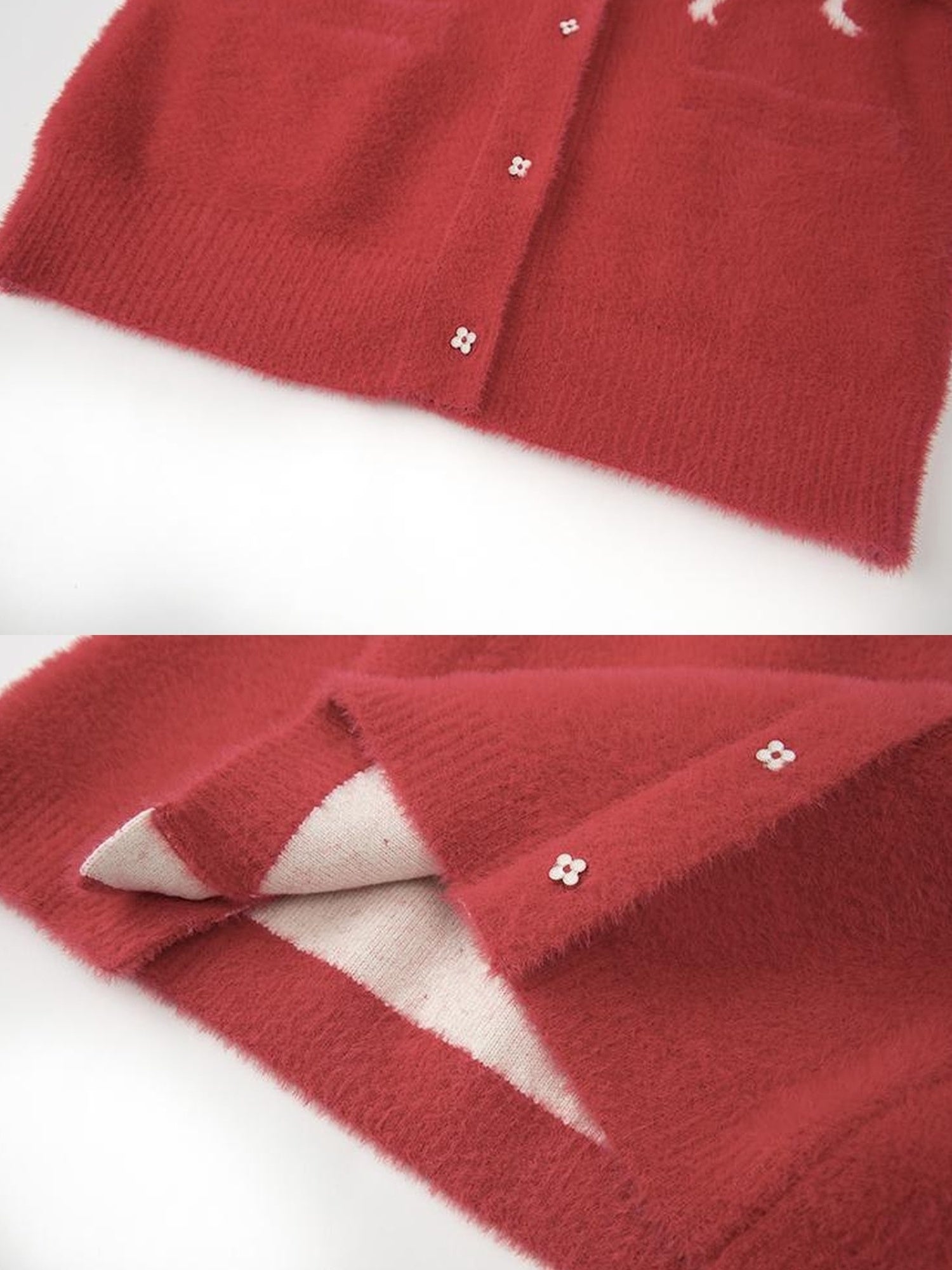 DIDDI MODA Elegant Bow Knot Winter Knit Set