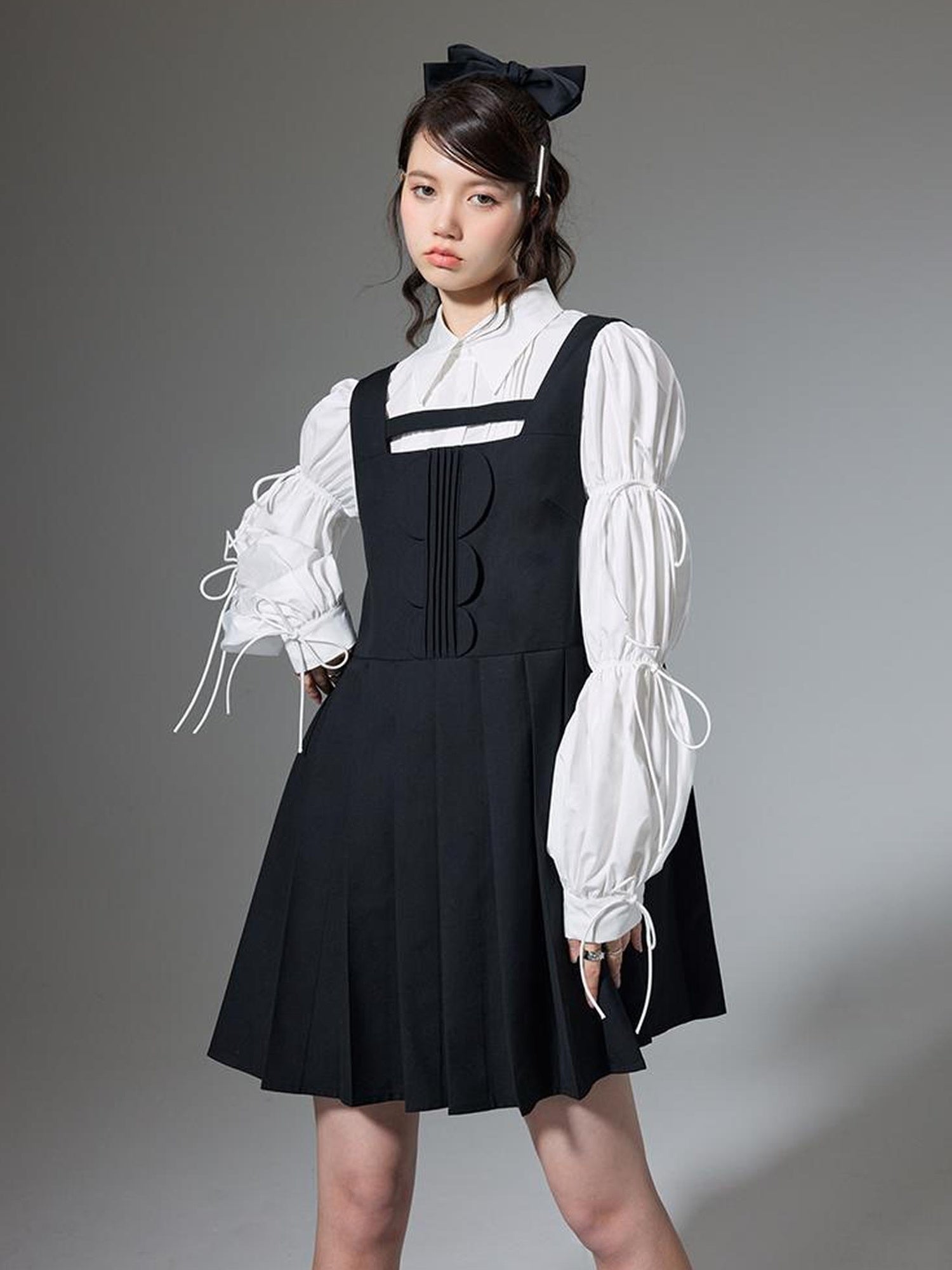 DIDDI MODA Elegant Hollow Out A Line Mini Dress