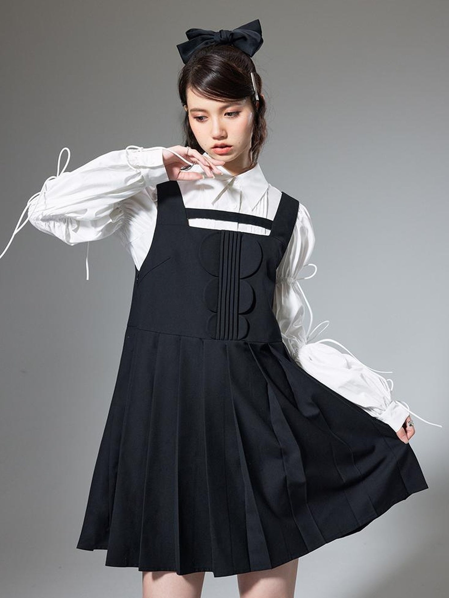 DIDDI MODA Elegant Hollow Out A Line Mini Dress