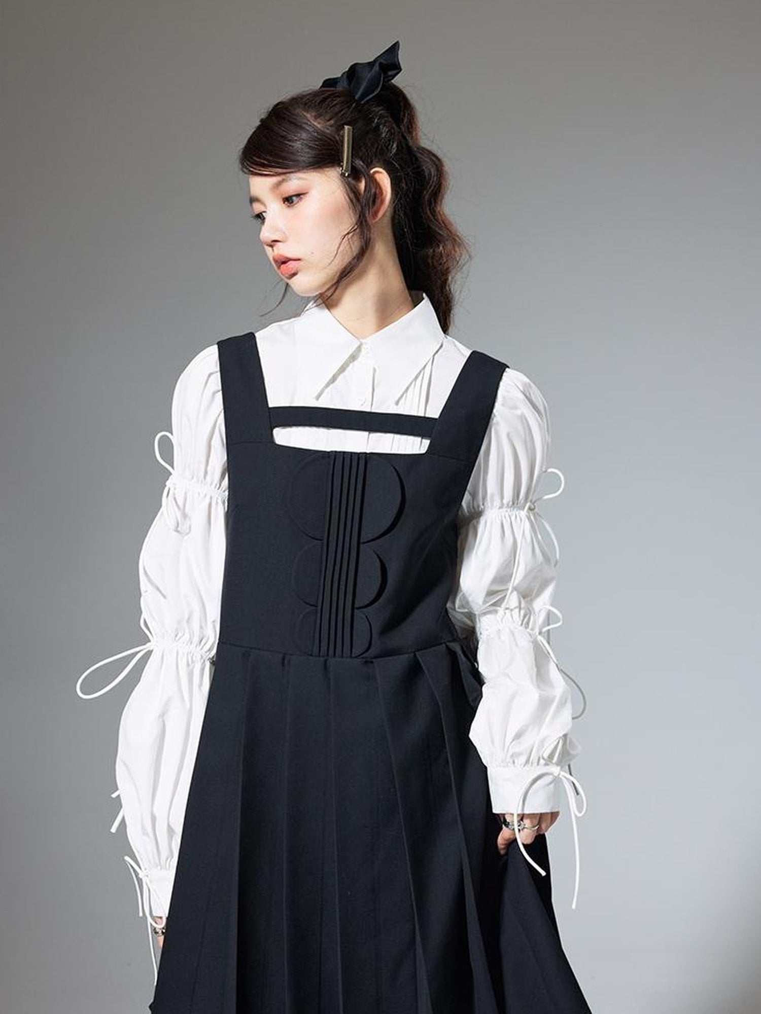 DIDDI MODA Elegant Hollow Out A Line Mini Dress