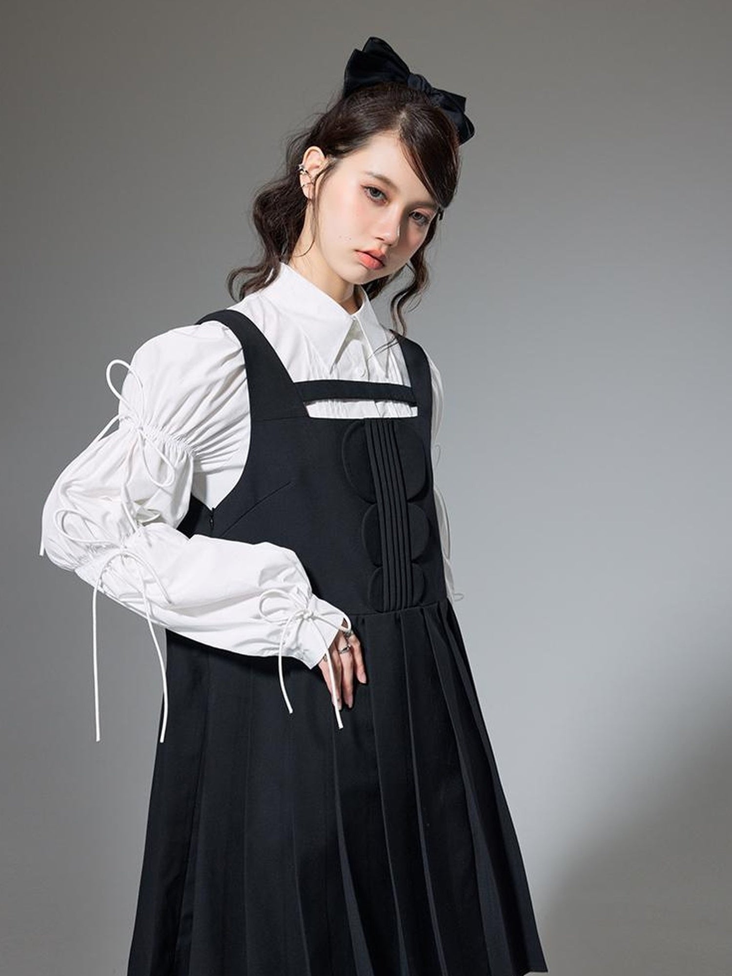 DIDDI MODA Elegant Hollow Out A Line Mini Dress