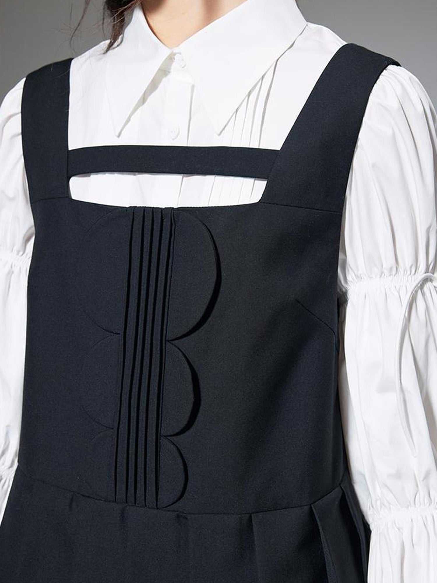 DIDDI MODA Elegant Hollow Out A Line Mini Dress