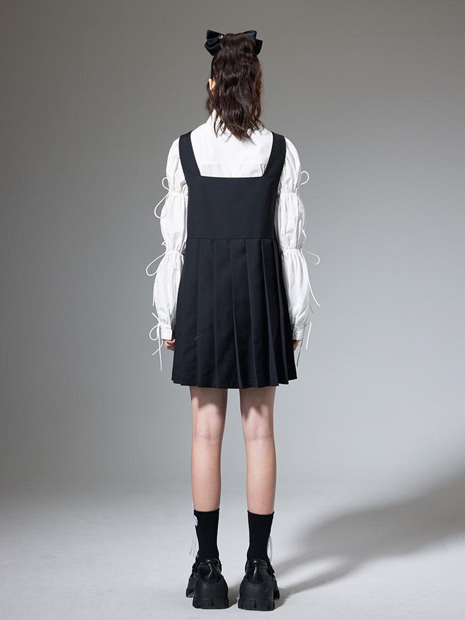 DIDDI MODA Elegant Hollow Out A Line Mini Dress