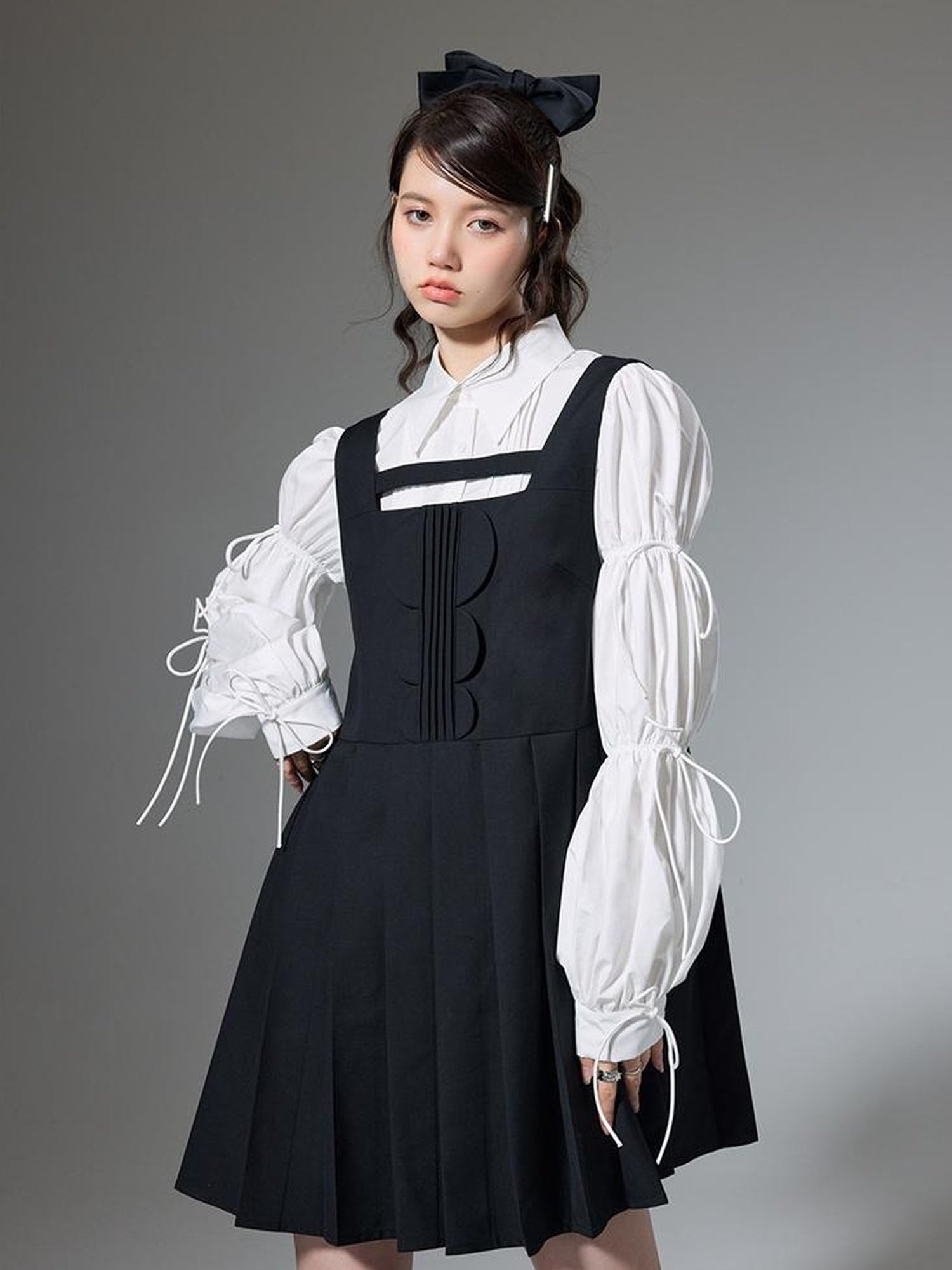 DIDDI MODA Elegant Hollow Out A Line Mini Dress