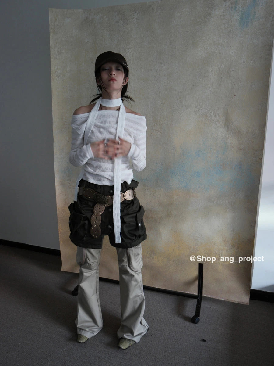 Vintage Y2 K Western Cowboy Metal Buckle Leather Belt