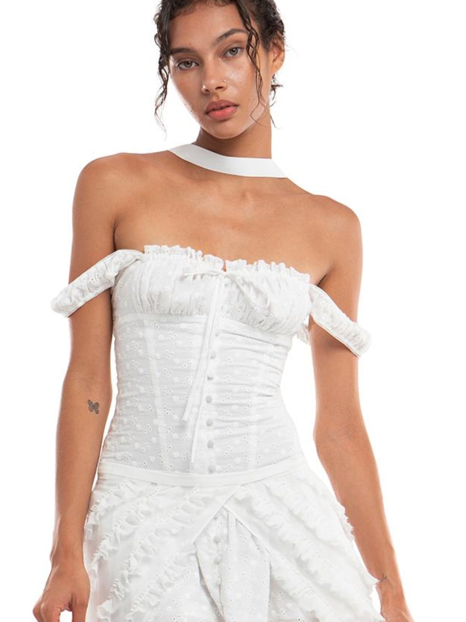 SweetChilling Embroidered Bodycon Waist Sashay Slit Maxi Dresses