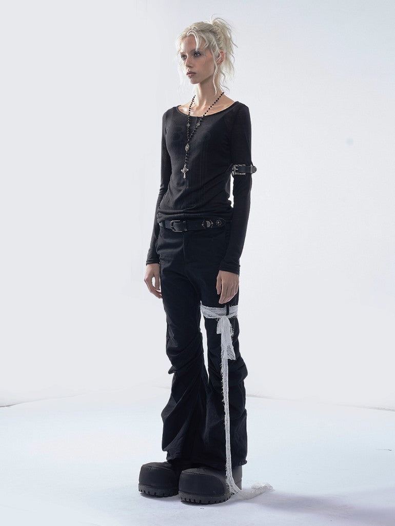 Emoha Angel Print Number Gothic Slim Fit Women&