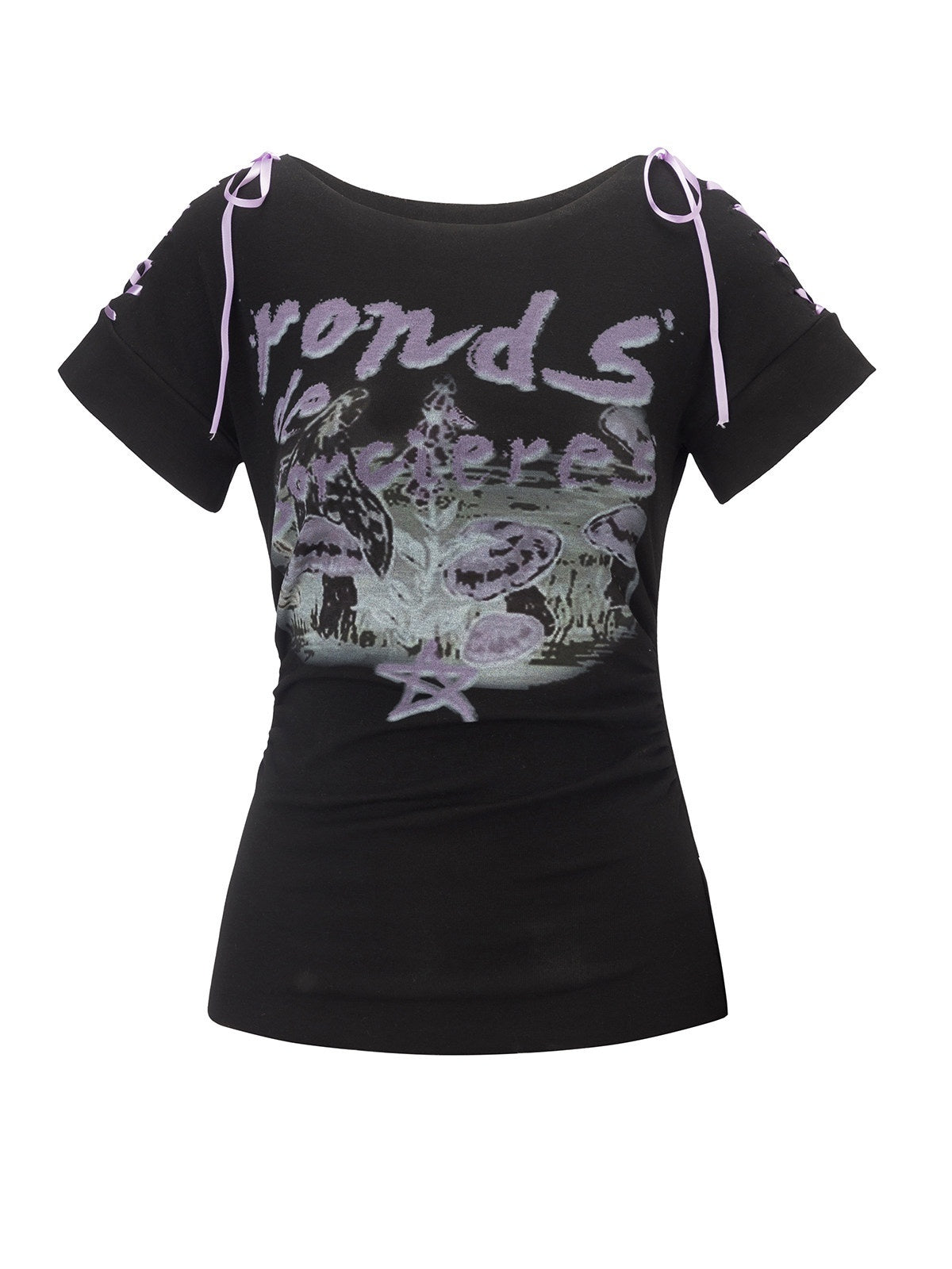 Emoha_Black_Lace_Up_One_Shoulder_Letter_Print_Women&