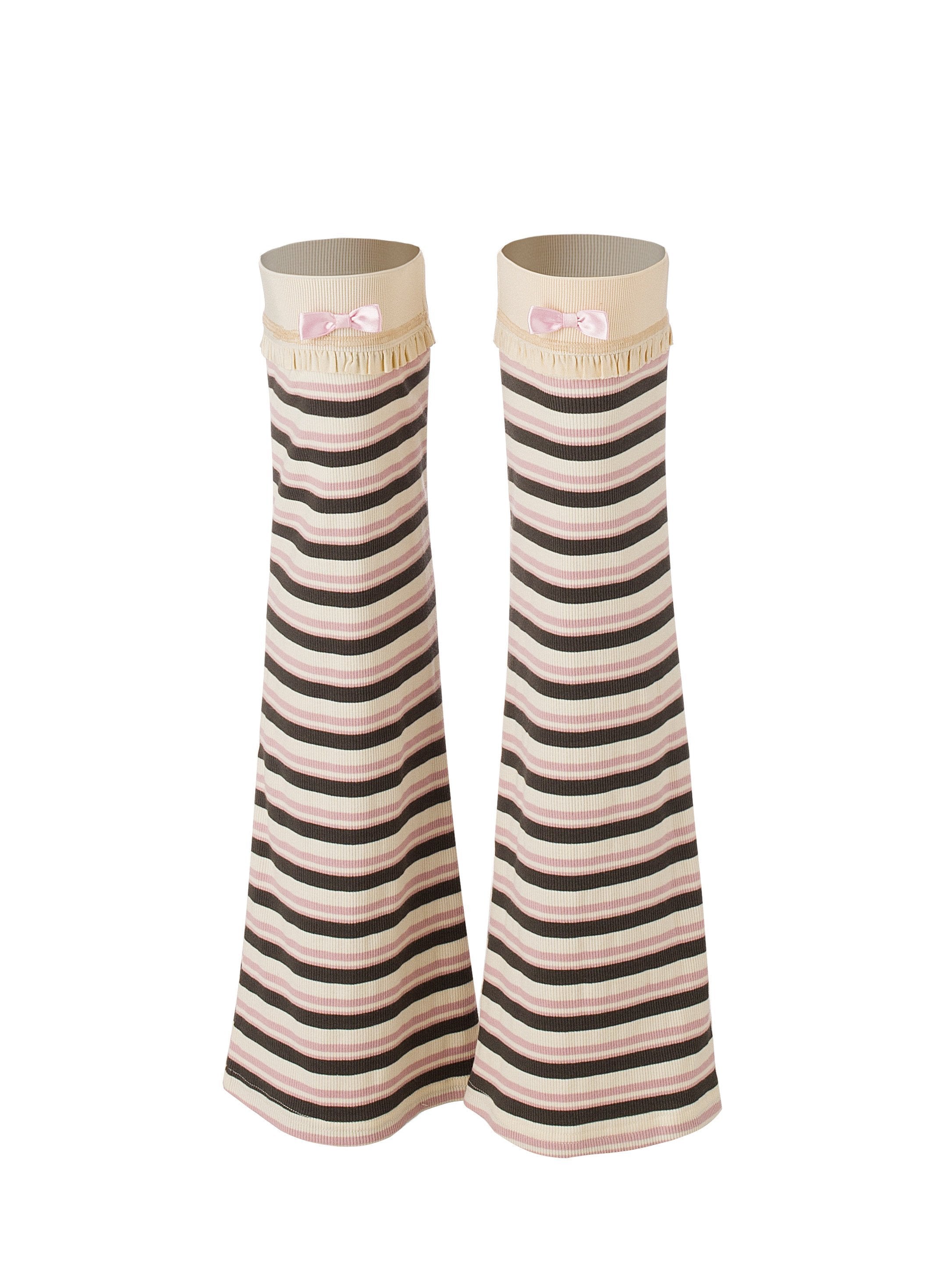 Emoha_Pink_Striped_Bow_Crewneck_Slim_Fit_Women&
