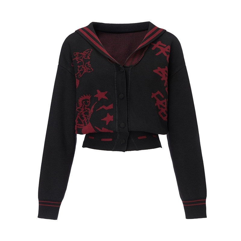 Emoha_Red_Black_Punk_Sailor_Animal_Character_Knit_Women&