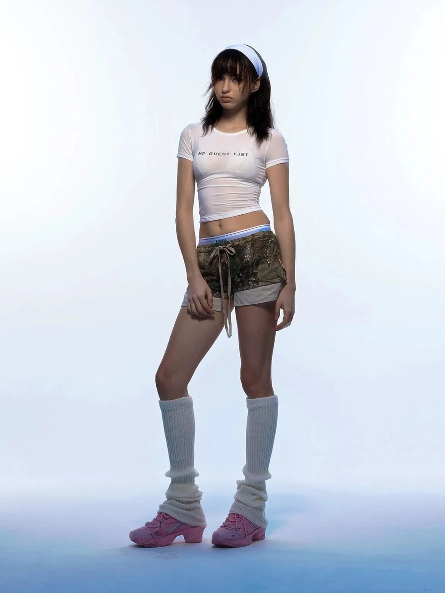 Emoha Y2k Rave Dance T-shirt Slim Fit Quick Dry Cropped Tee