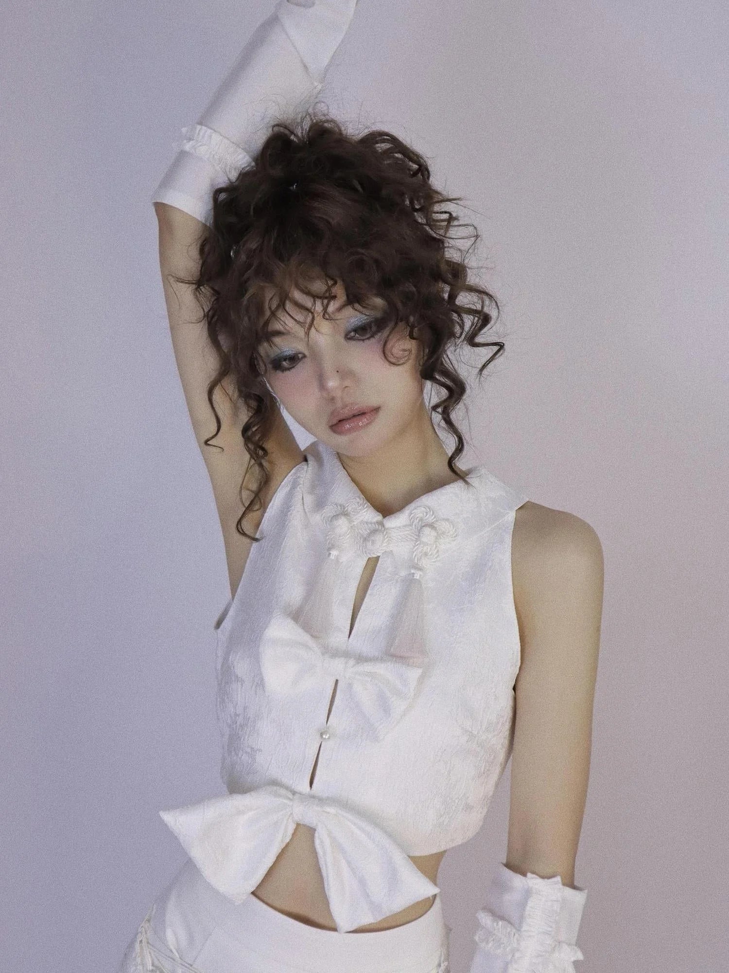 Ethereal White Detachable Cheongsam