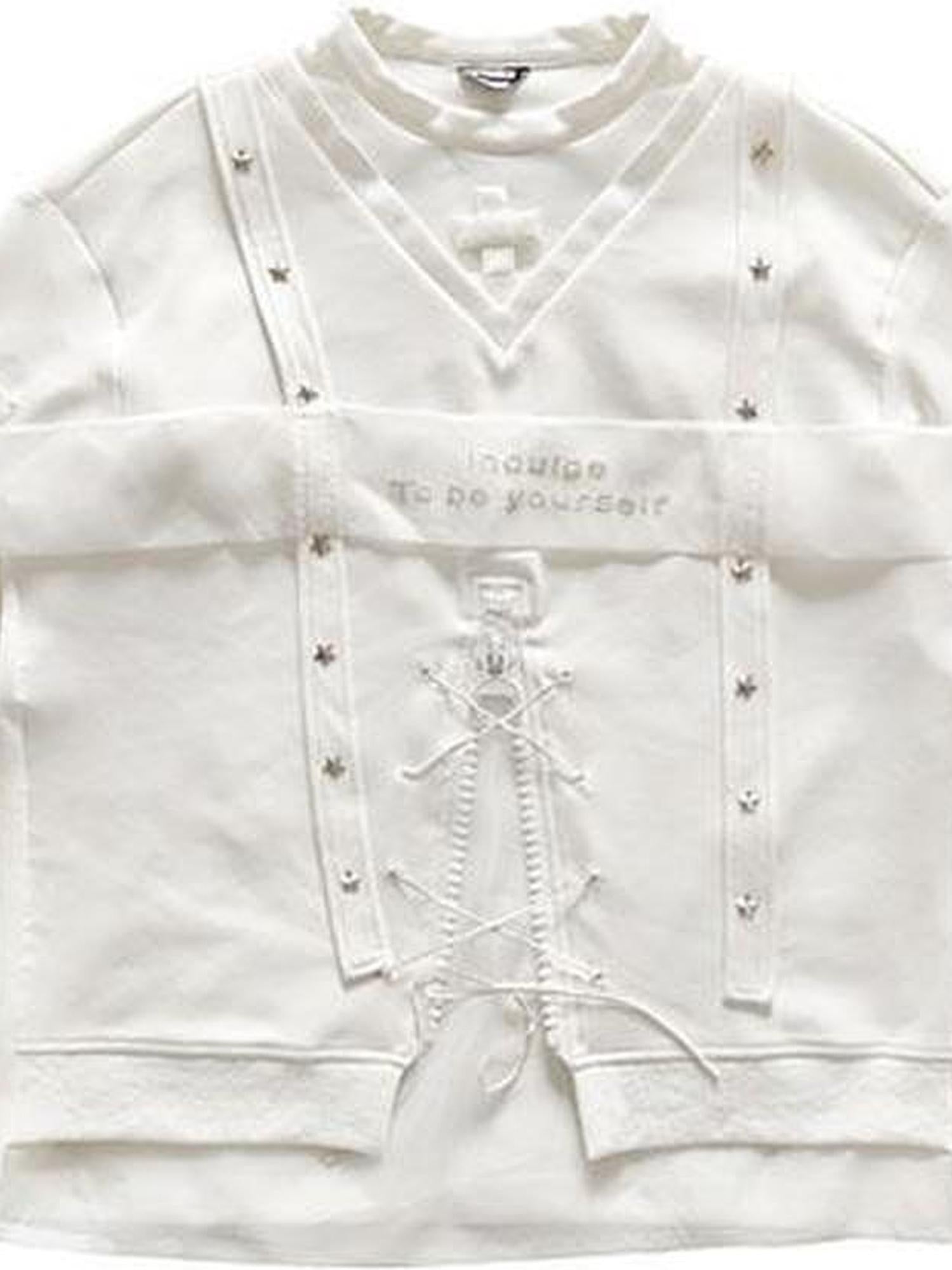 WSW WUSHENWU Ethereal White Embroidered Sportswear