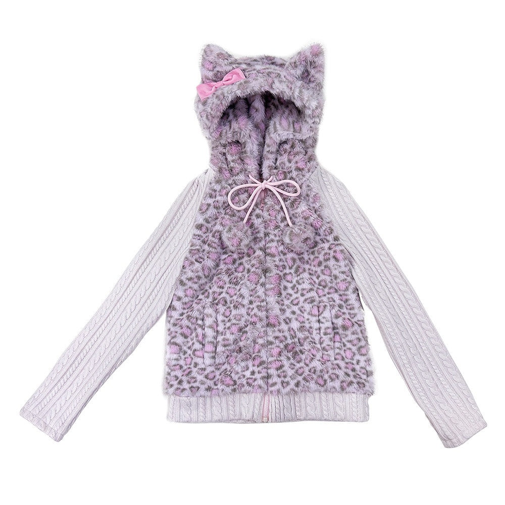Evil_Tooth_Pink_Leopard_Cat_Ear_Knit_Hooded_Women&