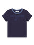 Explosion Color Block Ribbed Lettering Tee