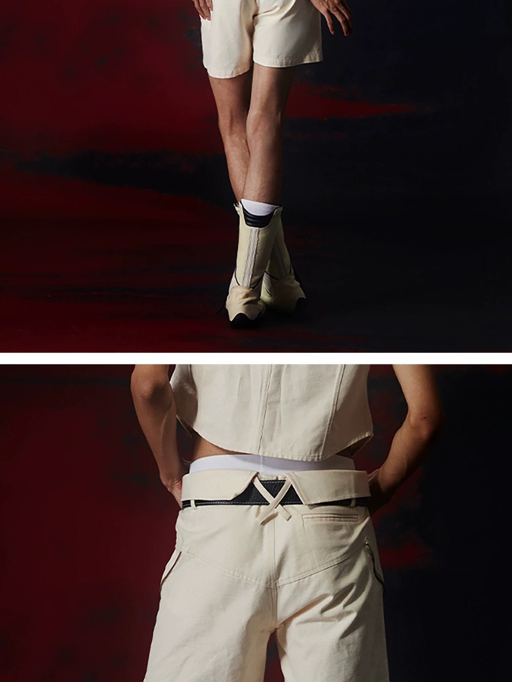 FULLTIDE 100 Percent Cotton Low Rise Straight Leg Original Women Off White Pants