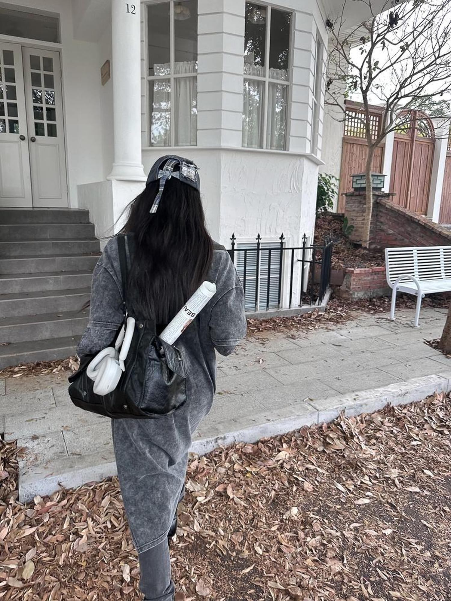 FULLTIDE 100 Percent Cotton Streetwear Crew Neck Mid Length Women Gray Yellow T-Shirt