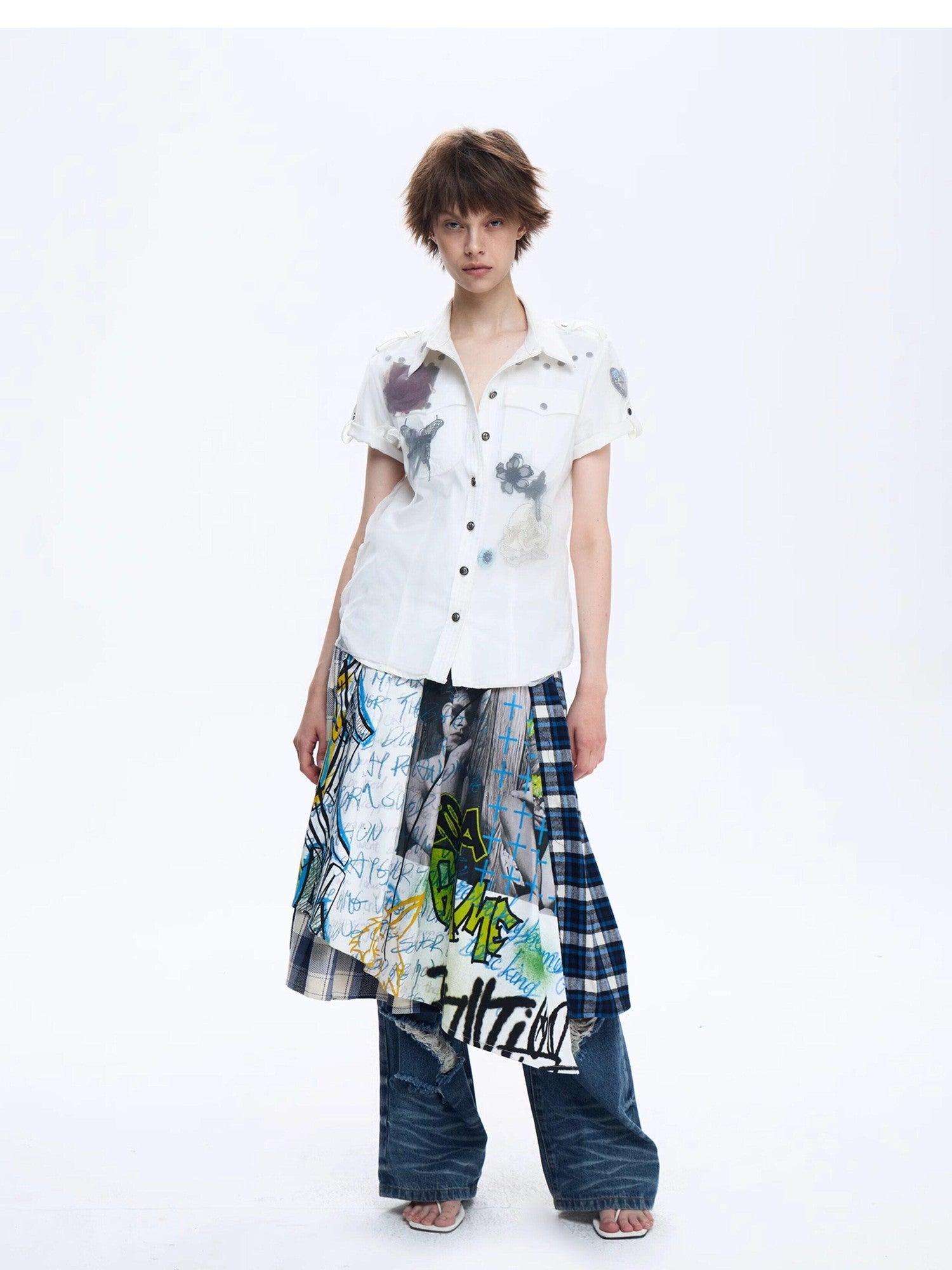 FULLTIDE 3d Floral Butterfly Tulle Handmade Women&